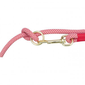 Lesa Coarda Soft, Reglabila, S-XL, 2.00 m/ø 10 mm, Diverse Culori, Culoare Rosu/Crem - Img 4