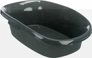 Litiera Carlo, Cu Rama, Be Eco, 38 x 17 x 58 cm, Antracit/Gri - Verde - Img 5