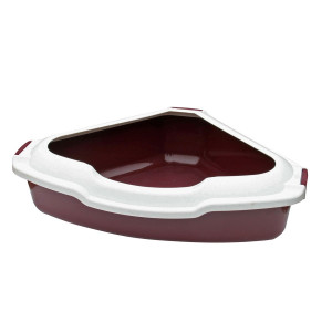 Litiera cu rama colt, Q32N, 56 x 43 x 14cm, Rosu