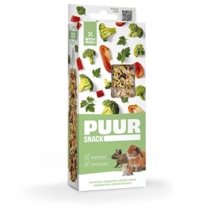 Puur Baton Pentru Rozatoare, cu Broccoli si Ardei, 2 buc, 90 g
