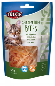 Recompense Pentru Pisici, Premio, Filet Bites Cu Pui, 50 g