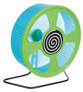 Roata De Alergare Pentru Rozatoare, Cu Suport, Plastic, 20 cm, Diverse Culori - Img 2