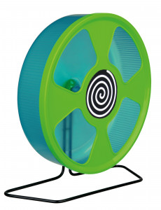 Roata De Alergare Pentru Rozatoare, Cu Suport, Plastic, 28 cm, Diverse Culori