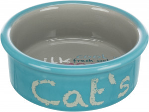 Set 2 Castroane Ceramice cu Suport Metalic, 2 x 0.3 l/12 cm/26 x 7 x 13 cm, Gri/Roz/Albastru - Img 6