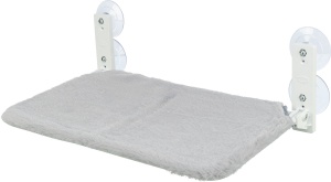 Sezlong Atasabil pe Fereastra, 58 x 34 cm, Pana la 12 kg, Alb/Gri