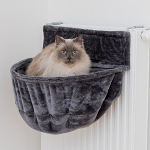 Sezlong pe calorifer XXL plush, 55 x 15 x 36 cm, gri, 43138 - Img 10