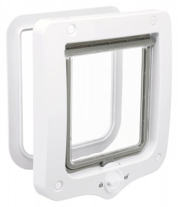 Usa Batanta pentru Pisici, 2 Way, 20 x 22 cm, Culoare Alb