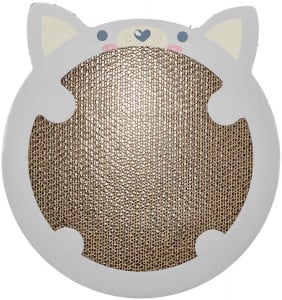 Carton de Zgariat, Junior, Forma Urs, 31 x 2.5 x 32.5 cm, Gri - Img 3