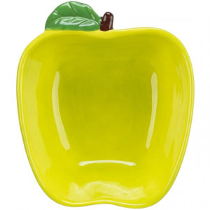 Castron Ceramic pentru Rozatoare, Forma Mar, 180 ml / 12 x 11 cm, Galben - Img 3