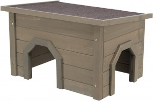 Casuta pentru Rozatoare, 50 x 30 x 37 cm, Gri-Verzui