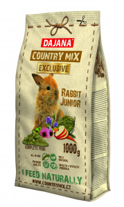 Country Mix Exclusive, Hrana Completa Pentru Iepuri Junior, 500 g