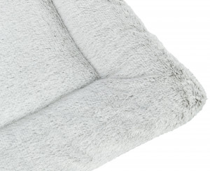 Covoras Farello, Alb/Gri, Dimensiune 70 x 55 cm - Img 2