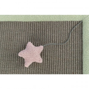 Covoras Pentru Zgariat, Junior, 47 x 47 cm, Gri/Verde Menta - Img 2