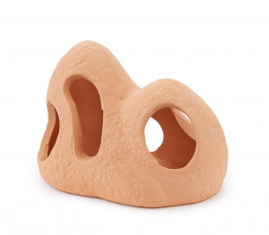 Decor Pentru Acvariu, Piatra Cu Gauri Din Ceramica, 11 cm - Img 2