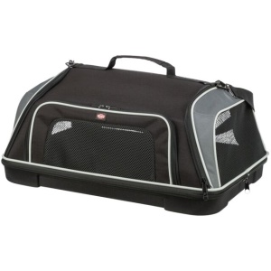 Geanta de Transport Animale Companie, pentru Avion, Airline, 55 x 23 x 40 cm, Pana la 7 kg, Negru/Gri