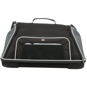 Geanta de Transport Animale Companie, pentru Avion, Airline, 55 x 23 x 40 cm, Pana la 7 kg, Negru/Gri - Img 8