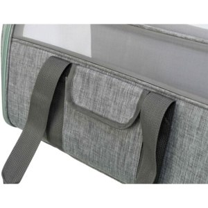 Geanta de Transport, Dillon, 33 x 32 x 54 cm, Pana la 10 kg, Gri/Verde Menta - Img 3