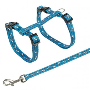 Ham si Lesa pentru Pisici, 27–45 cm/10 mm, Diverse Culori, Culoare Cu Model - Img 2