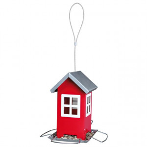 Hranitor Exterior, Suspendat, Metal, 1.000 ml/20 cm, Rosu - Img 2