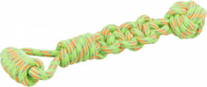 Jucarie Pentru Caini, Sfoara Cu Minge Nod, 8/38 cm, Diverse Culori