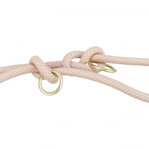 Lesa Coarda Soft, Reglabila, S-XL, 2.00 m/ø 10 mm, Diverse Culori, Culoare Roz/Roz Deschis - Img 2