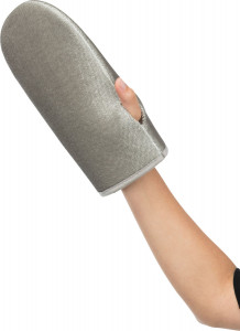 Manusa Dubla Pentru Scame, 25 cm, Gri - Img 3