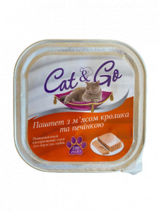 Pate Cat&Go 100 g, Iepure-Ficat