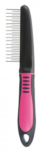 Pieptene Descalcitor Cu Dinti Alternanti, 22 cm, Roz/Negru