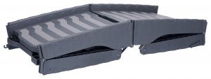 Rampa din 3 Elemente, Plastic/TPR, 39 x 150 cm, Pana la 25 kg, Gri - Img 2