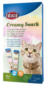 Recompensa pentru pisici, Creamy Snacks cu pui si peste, 6 - 15 g, 42719 - Img 1