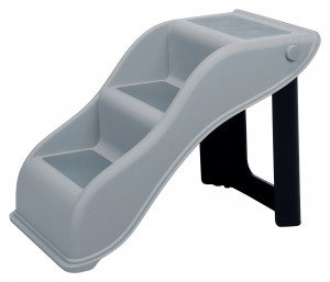Scara pentru Animale Companie, Plastic, 34 x 39 x 54 cm, Pana la 40 kg, Gri