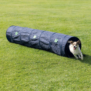 Tunel Mini Pentru Caini, Fun Agility, 40 cm/2 m, Albastru
