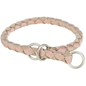 Zgarda Cavo Coarda, Semistrangulanta, L-XL: 52-60 cm/ 18 mm, Roz Pal/Nisipiu, 144135