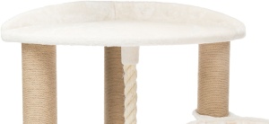 Ansamblu Cat Tree XXL Elia, 58x58x172 cm, Crem, 44710 - Img 4