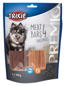 Batoane Premio 4 cu Carne de Pui/Rata/Miel/Somon, 4 x 100 g, 31853
