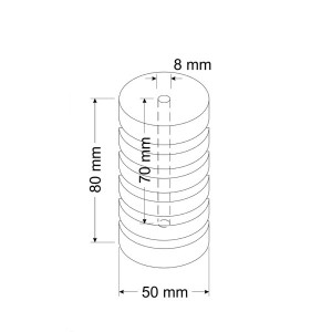 Burete rezerva pentru filtru U-Jet, 8 x 5 cm, C068 - Img 2
