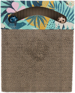 Carton de Zgariat, cu Doua Mingi si Catnip, 38 x 5 x 30 cm, 48006 - Img 3