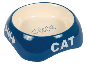 Castron Ceramic Pentru Pisici, 0.2 l/13 cm, Diverse Culori