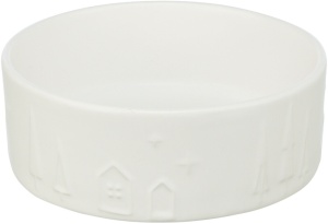 Castron Ceramic Xmas, 1.4 l/20 cm, Alb, 92023