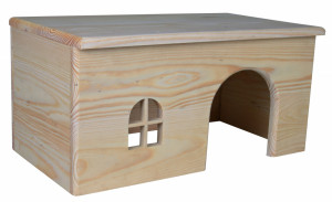 Casuta pentru Cobai/Iepuri Pitici, Lemn, 40 x 20 x 23 cm