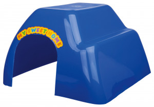 Casuta pentru Porcusori de Guineea/Iepuri Pitici, Plastic, 29 x 19 x 33 cm, Diverse Culori - Img 4