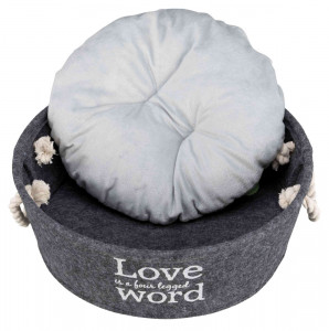 Cos Rotund Lian 45 cm Gri 38396 - Img 2