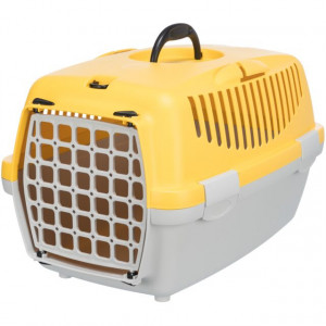 Cusca Capri 1, XS: 32 x 31 x 48 cm, pana la 6 kg, Gri Deschis/Galben, 39816 - Img 1