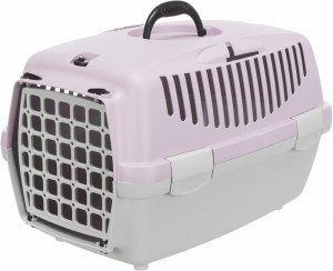 Cusca de Transport Capri 1, XS, 32 x 31 x 48 cm/Pana la 6 kg, Culoare Gri Deschis/Lila Deschis