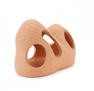 Decor Pentru Acvariu, Piatra Cu Gauri Din Ceramica, 11 cm - Img 3