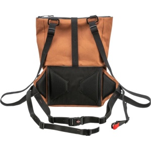 Geanta de Sold/Rucsac pentru Accesorii, Rolltop, 22 x 7/3 x 24/32,5 cm, Ruginiu - Img 4
