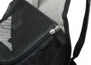 Geanta de Transport, Savina, Frontala, 30 x 33 x 26 cm, Pana la 10 kg, Negru/Gri - Img 8