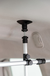 Grilaj Auto, Latime: 96-163 cm/ Inaltime: 34-48 cm, Argintiu/Negru - Img 3