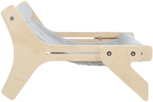 Hamac pentru Pisici, 47 x 24 x 38 cm, Pana la 12 kg, Gri, 43204 - Img 2
