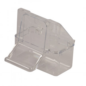 Hranitor cu Carlig pentru Pasari 7 x 4 x 8 cm, Transparent